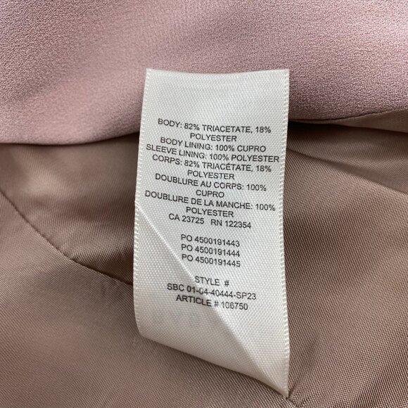 Babaton Pink Cropped Padded Shoulder Blazer | Women’s Size 0 - Picture 6 of 7